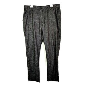 Rails Charcoal Gray Cotton Pant Men Size 36 Thomas Cast Iron Slacks Flat Front
